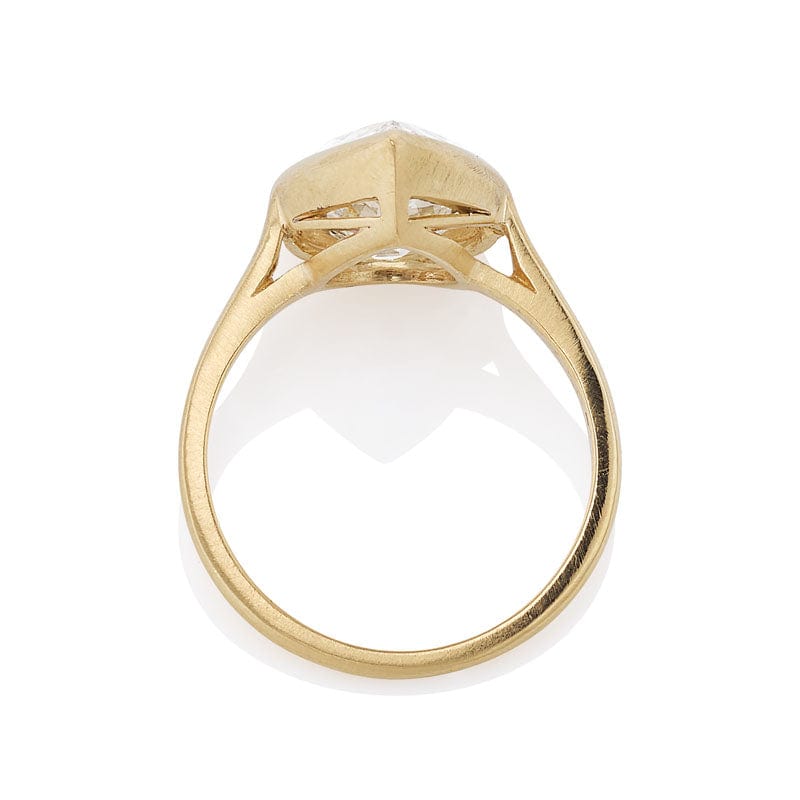 4.08 ct Pear Cut Diamond Engagement Ring 