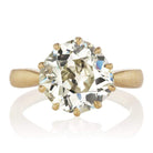 4.10 Carat Old European Cut Solitaire Engagement Ring