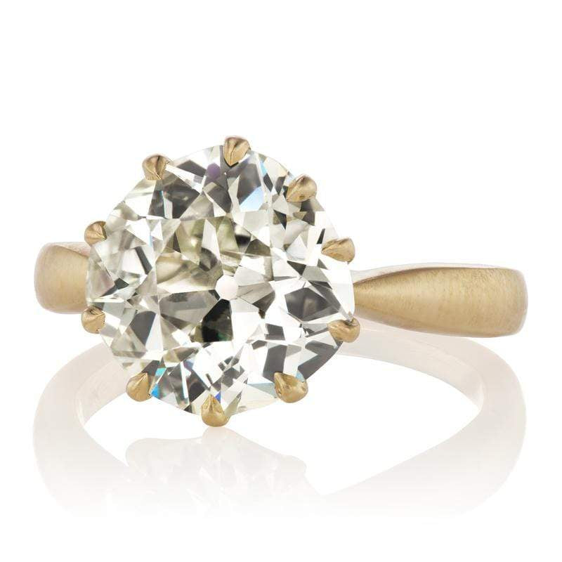 4.10 Carat Old European Cut Solitaire Engagement Ringng