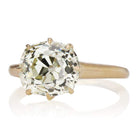 4 Carat East-West Set Old Mine Cut Solitaire Engagement Ring