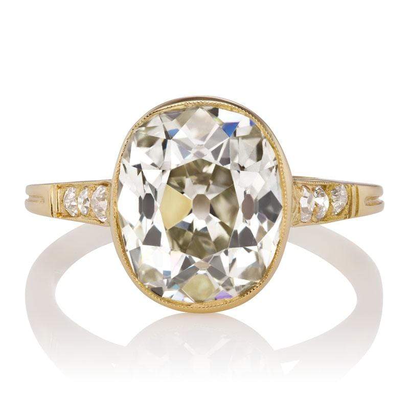 4.41ct Old Mine cut Diamond Ring