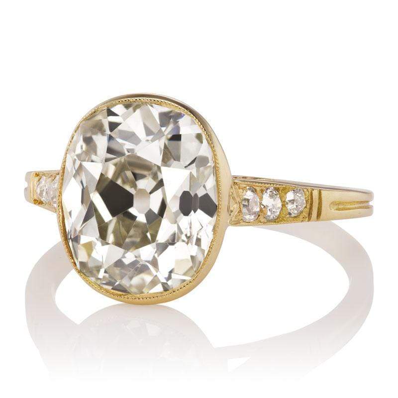 4.41ct Old Mine cut Diamond Ring