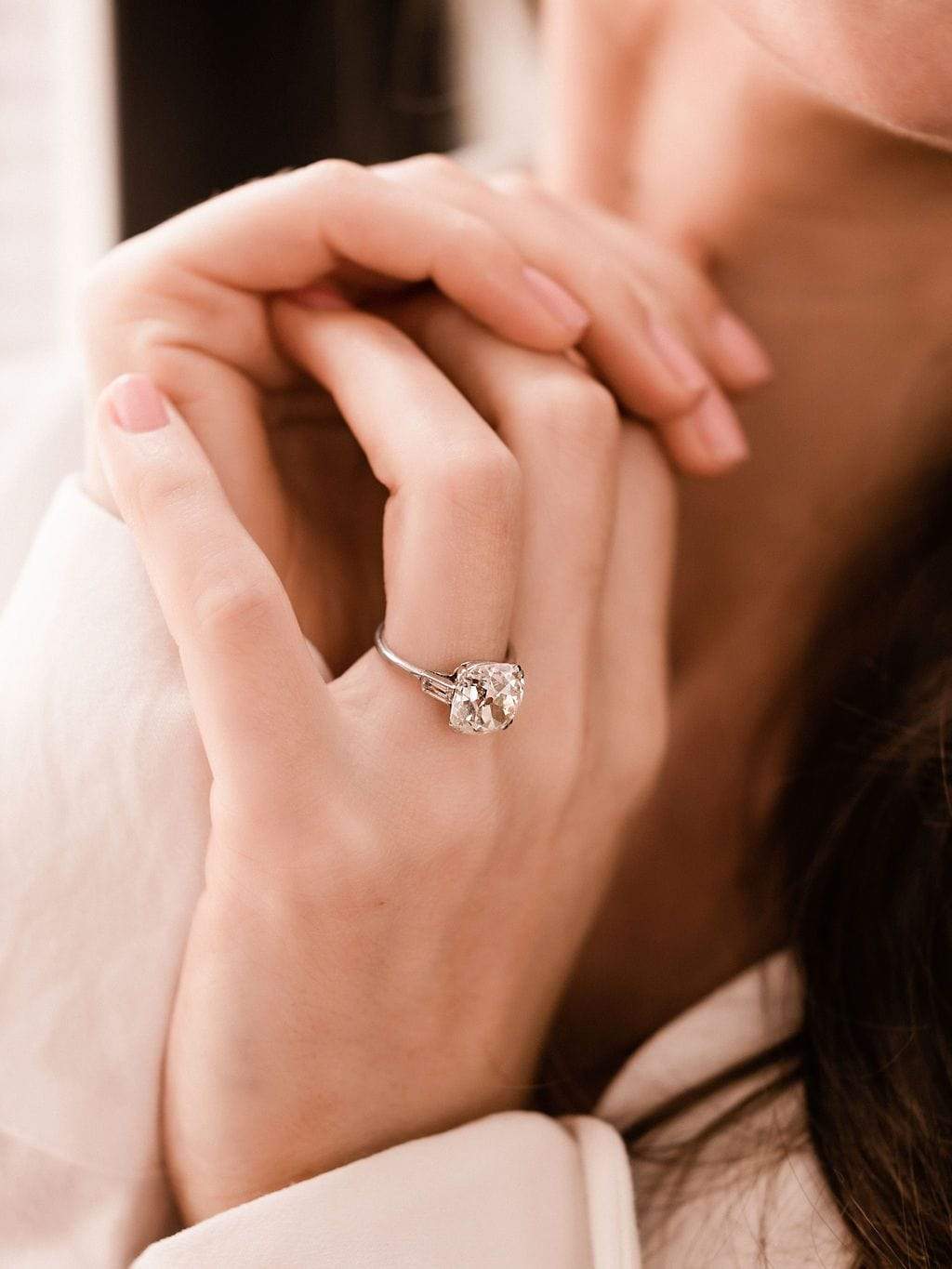 4.76ct old mine cut diamond