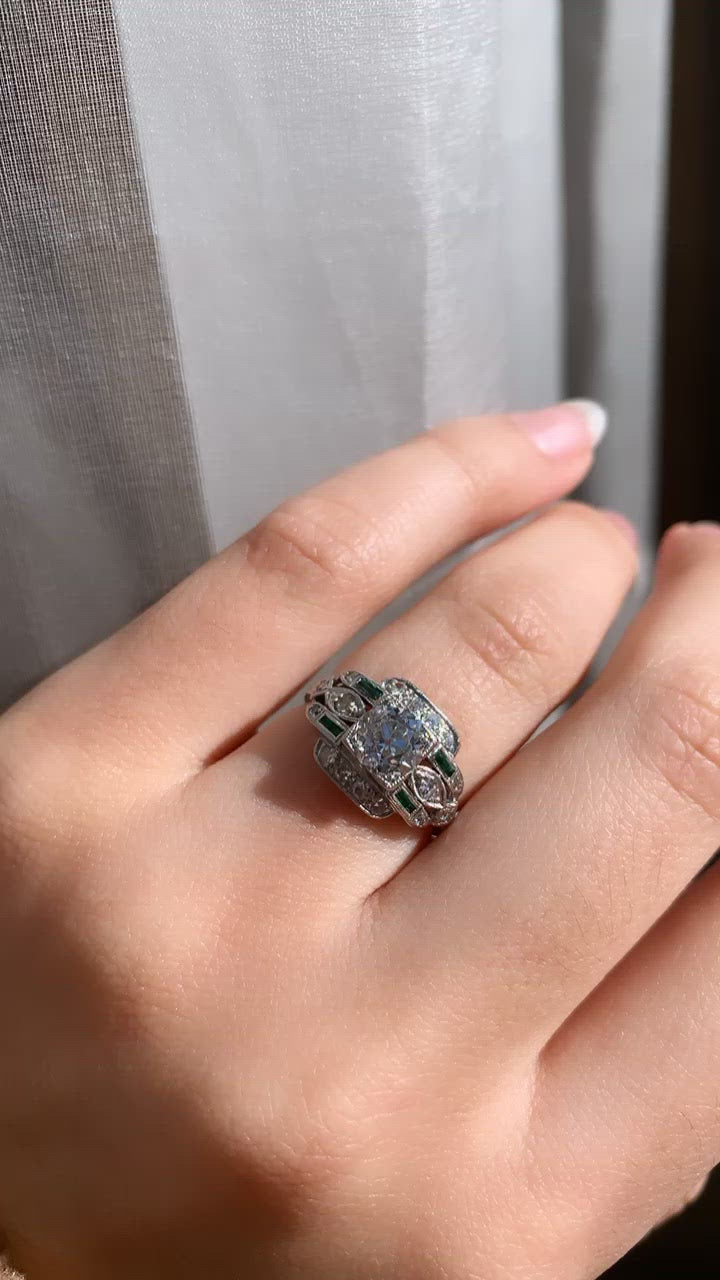 j-k-l color, vs clarity uncategorized in platinum setting