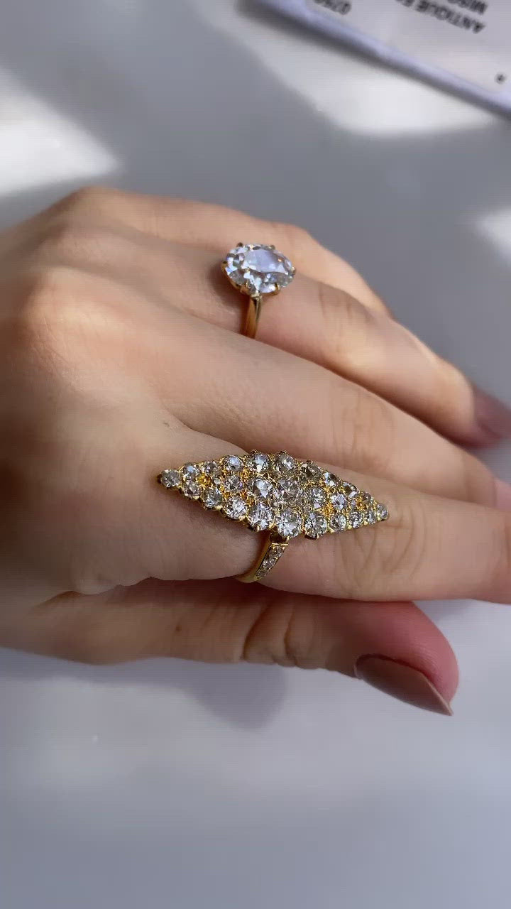 j-k-l color, vs clarity uncategorized in yellow gold setting