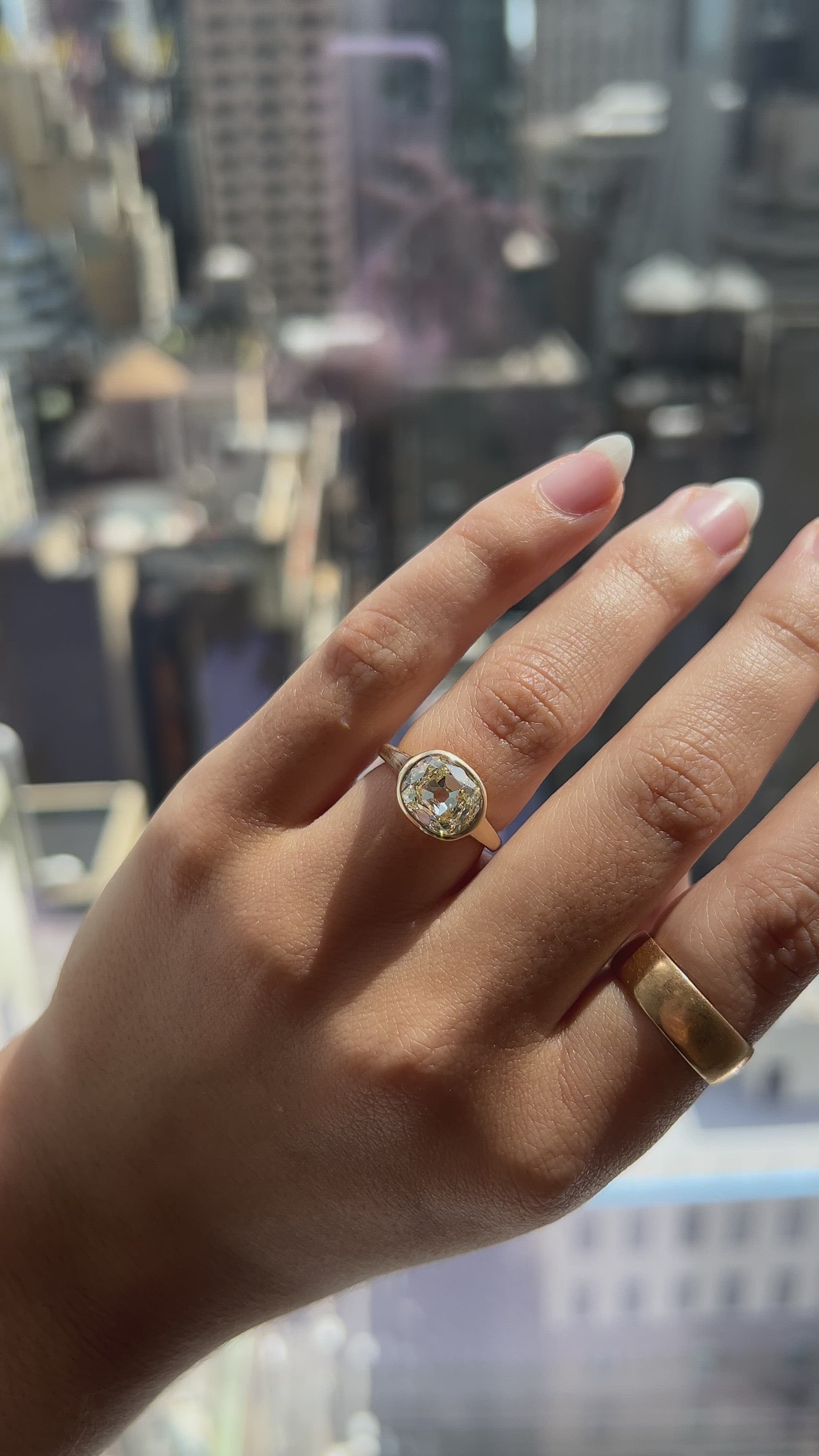  videos and images of vintage -Old Mine cut diamond 