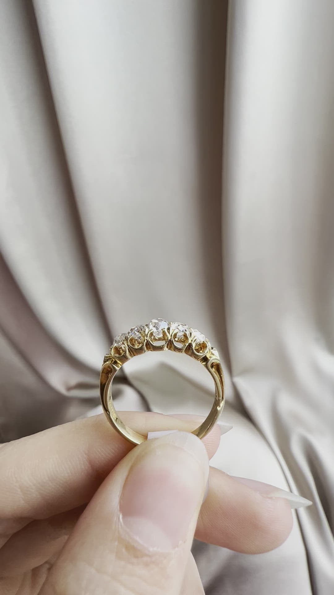 diamond in yellow gold setting