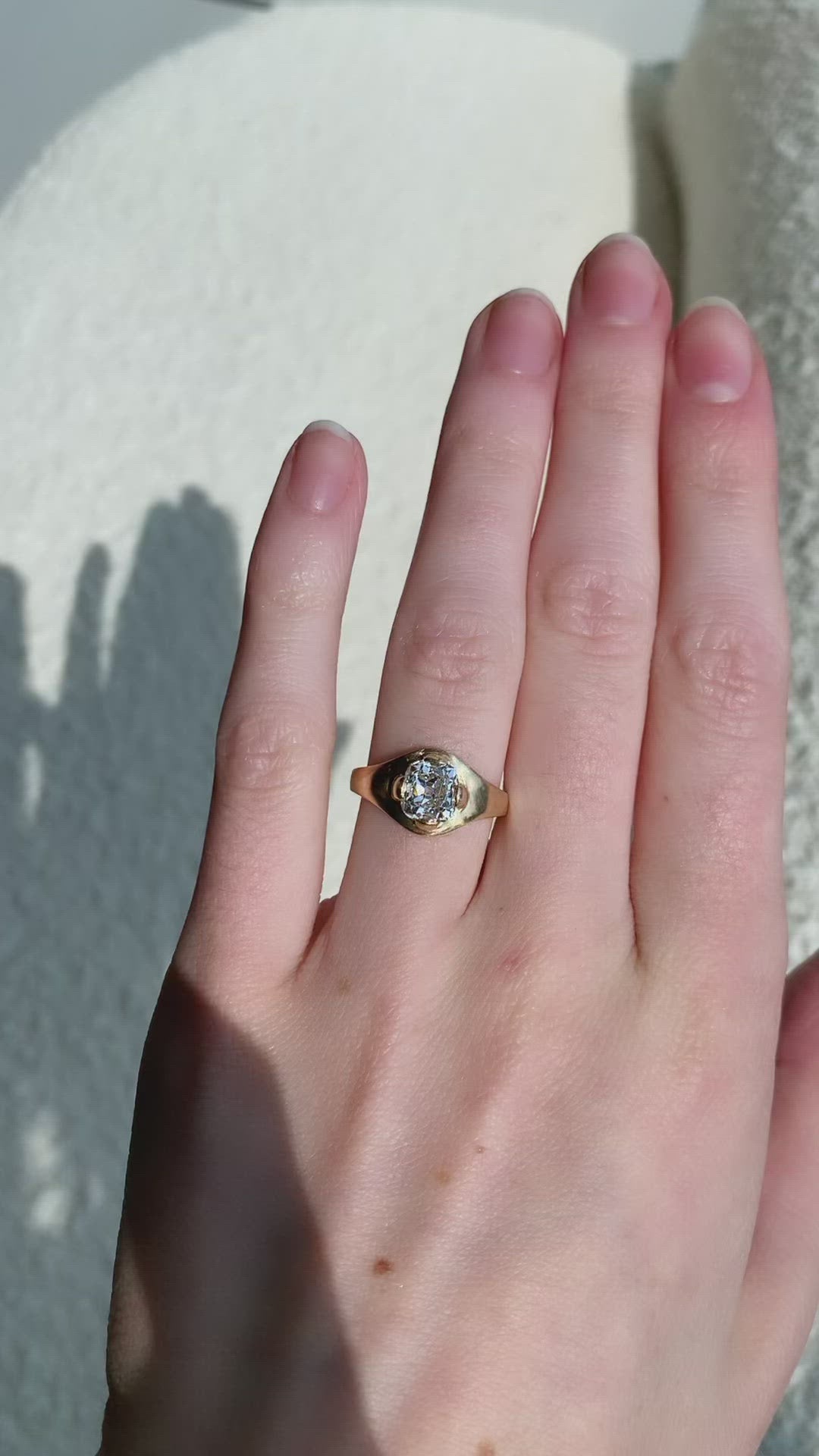 Old Mine cut diamond 