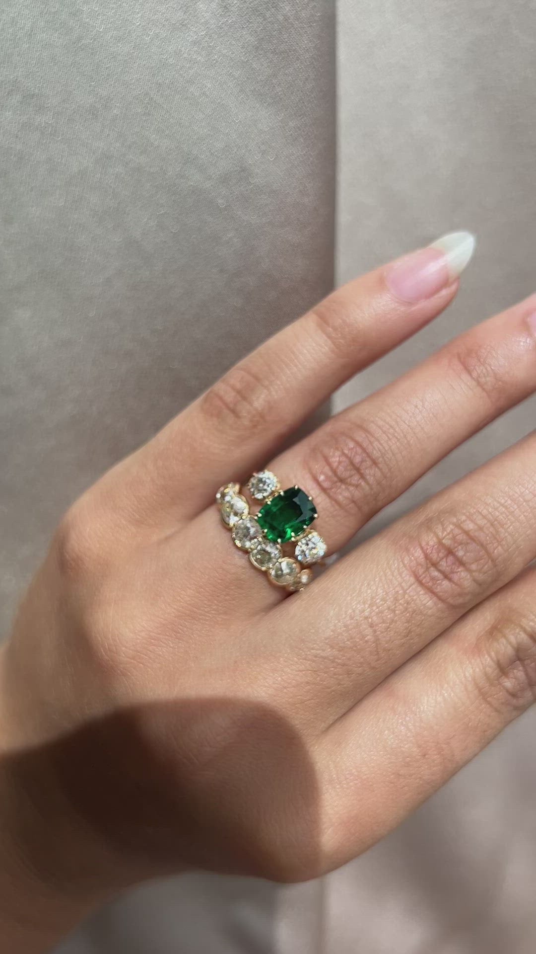  videos and images of vintage -Old Mine cut diamond 