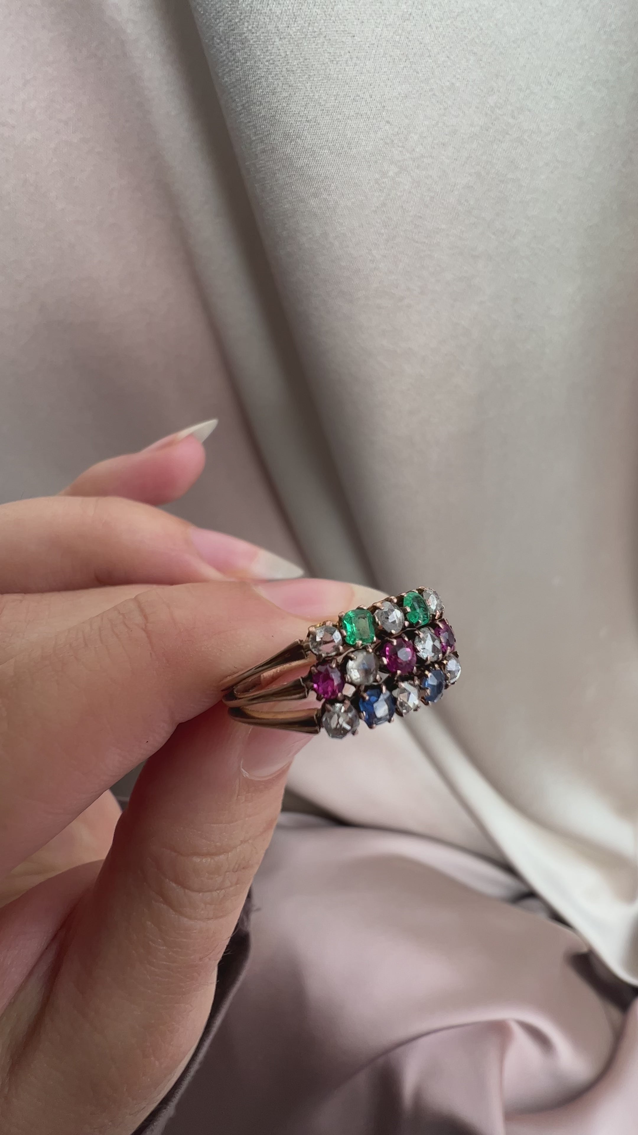 diamond in rose gold setting