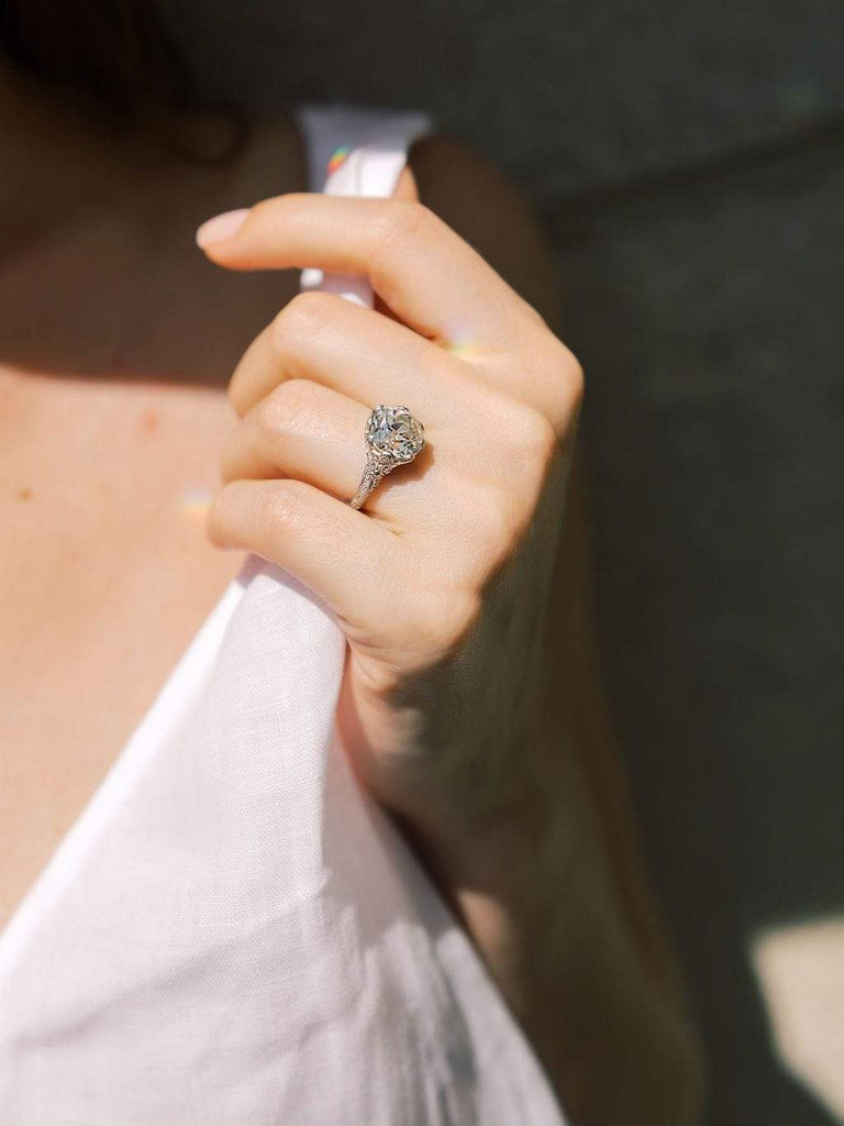 5.01ct Vintage Edwardian Engagement Ring