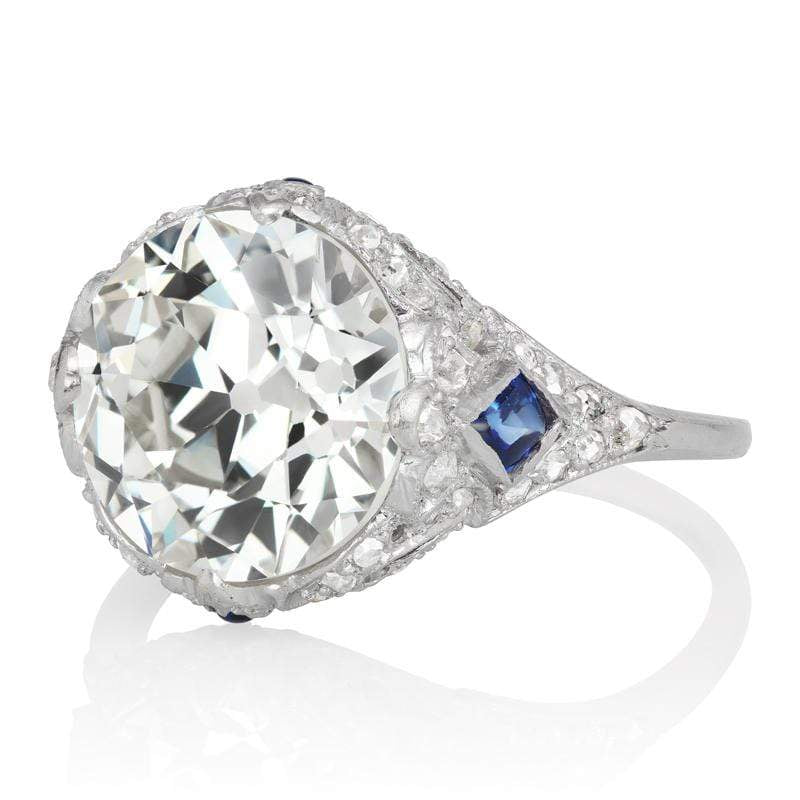 5.04ct old European cut diamond Ring