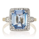 5.05ct Step cut Sapphire Ring