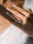 5.34 ct Elongated Old Mine Cut Diamond Engagement Ring