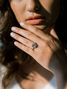 5.34 ct Elongated Old Mine Cut Diamond Engagement Ring