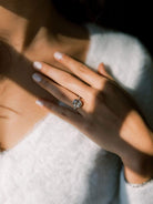 5.34 ct Elongated Old Mine Cut Diamond Engagement Ring