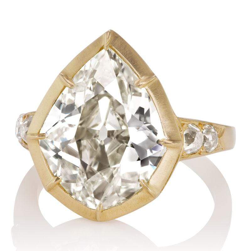 GIA Certified 5.52 Carat Kite Cut Diamond Ring