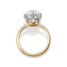 5.52 carat Gorgeous Elongated Old Mine Cut Diamond in Two-Tone Setting