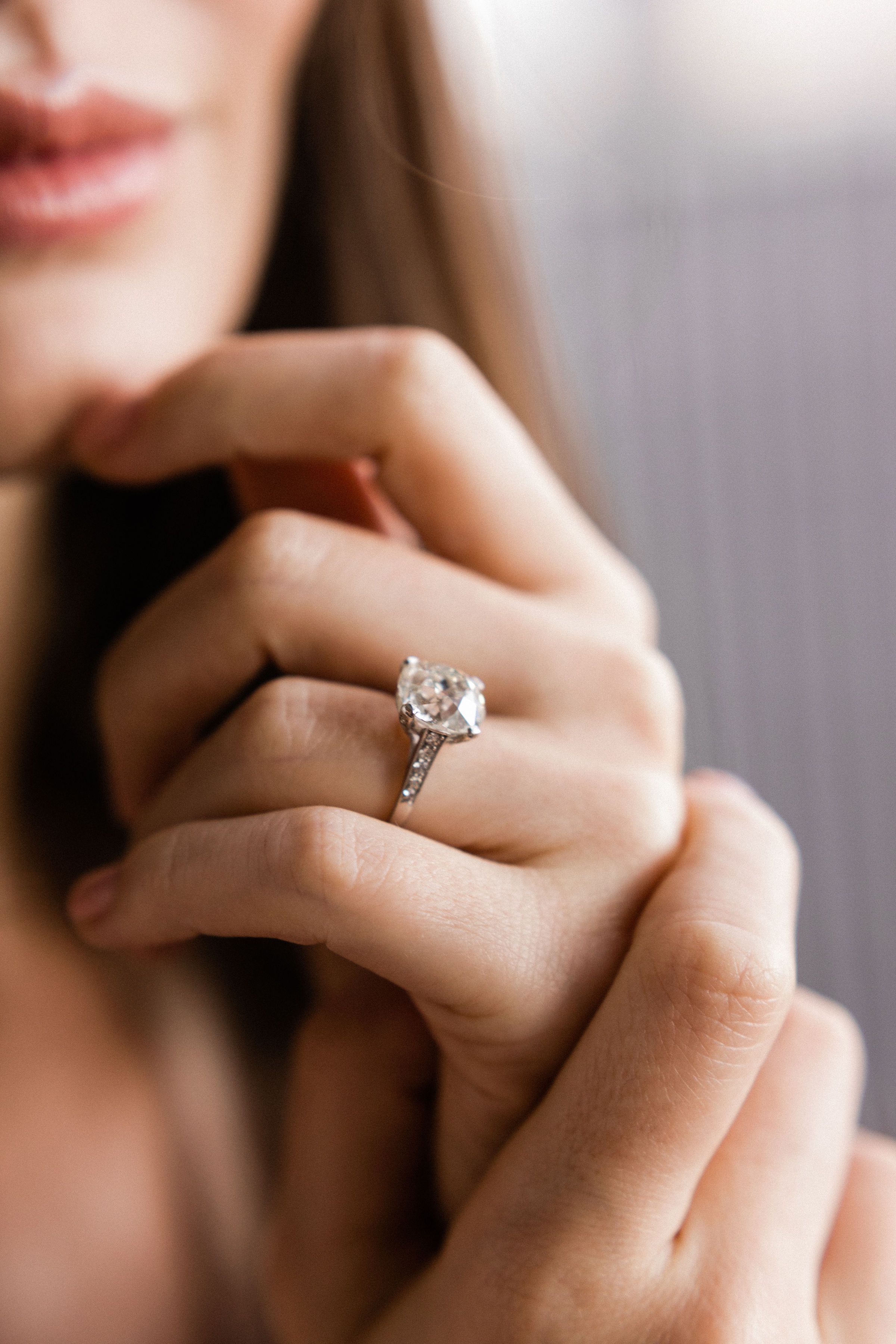 5.59ct old mine cut diamond