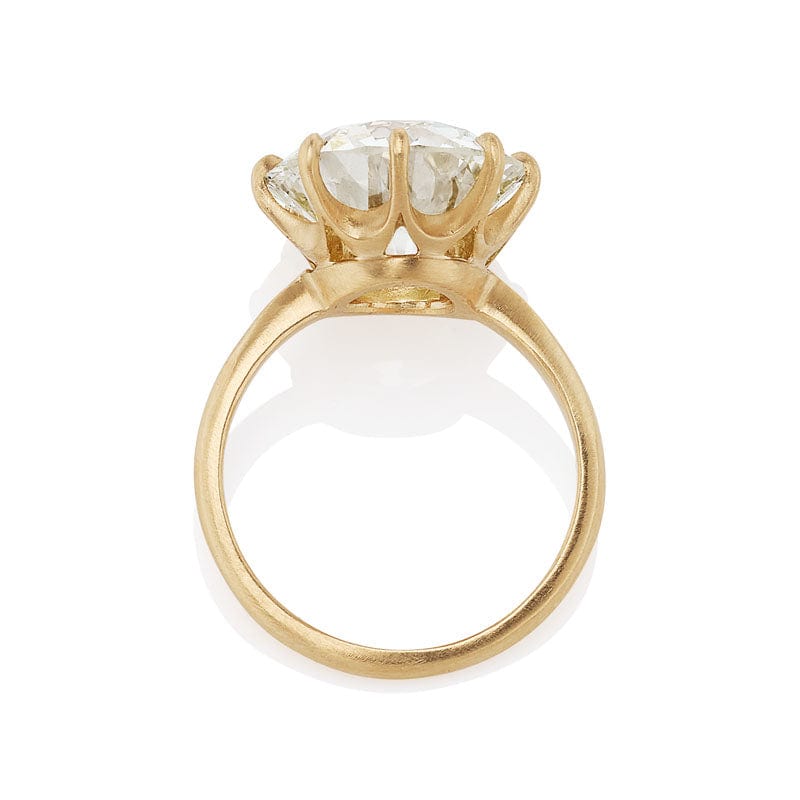 Brilliant 5.70 ct Old European Cut Diamond Ring 