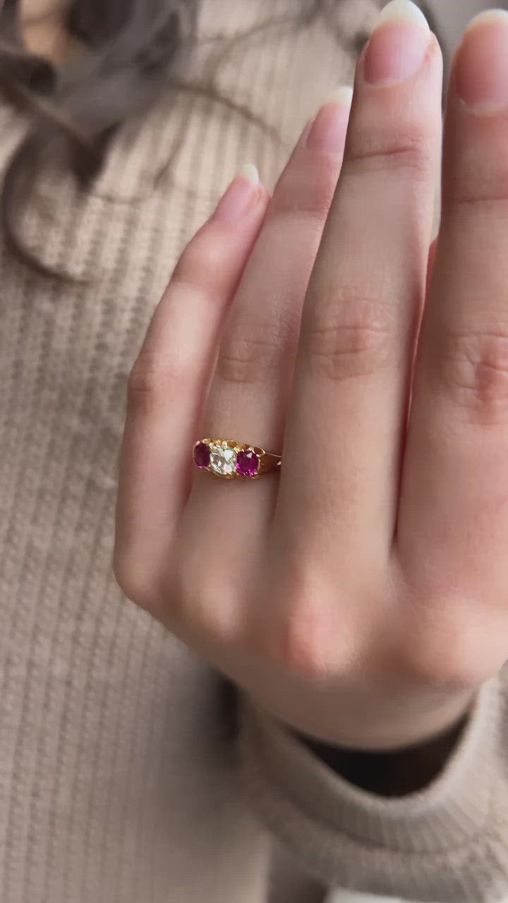 diamond in yellow gold setting