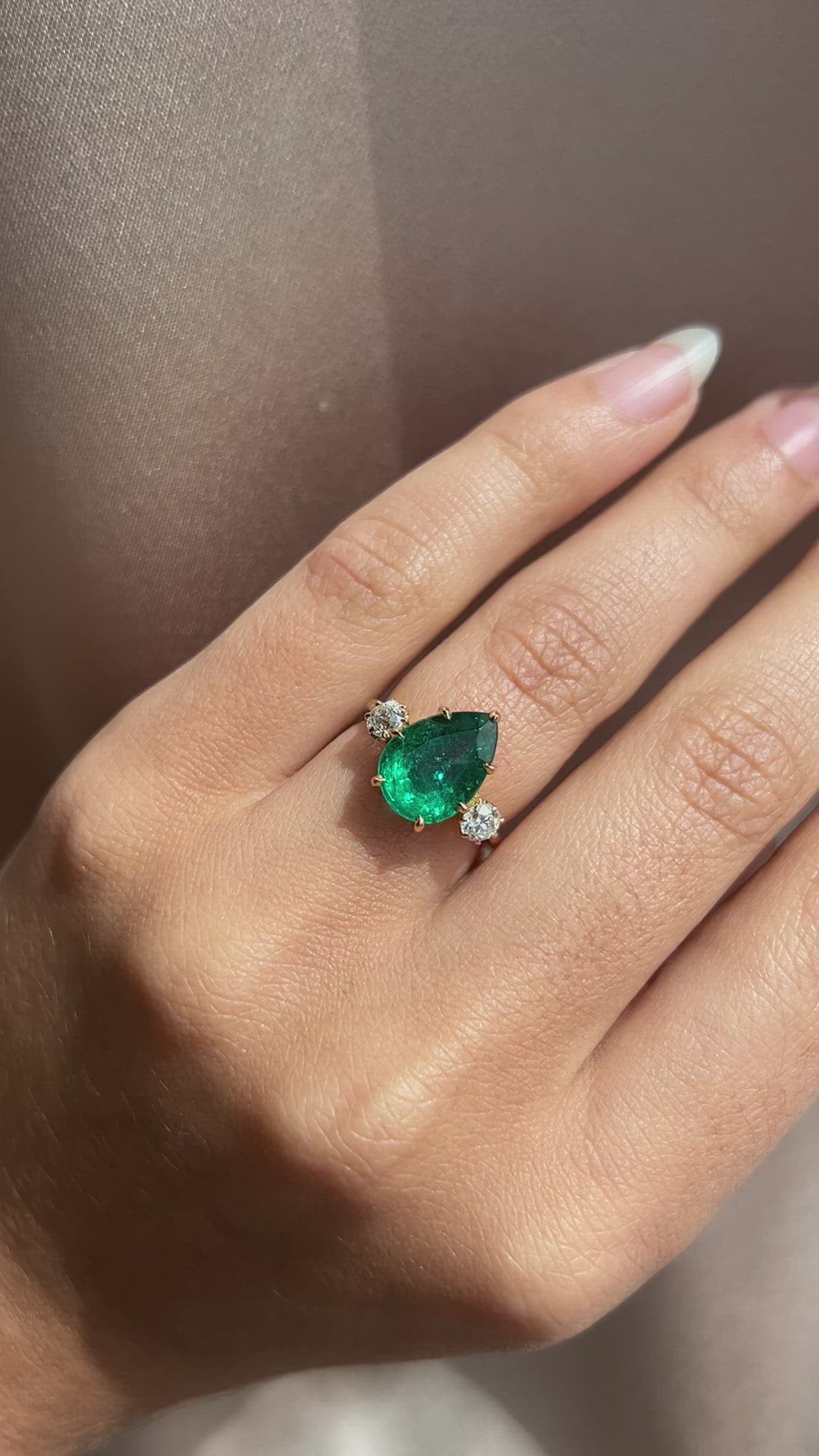 diamond in yellow gold setting