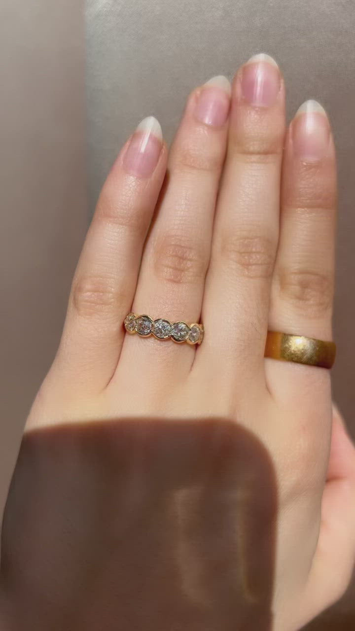 g-h-i color, rings in yellow gold setting