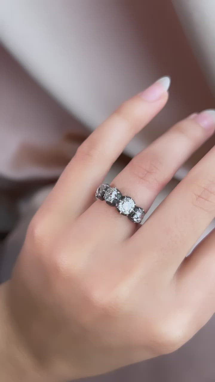 diamond in two-tone setting