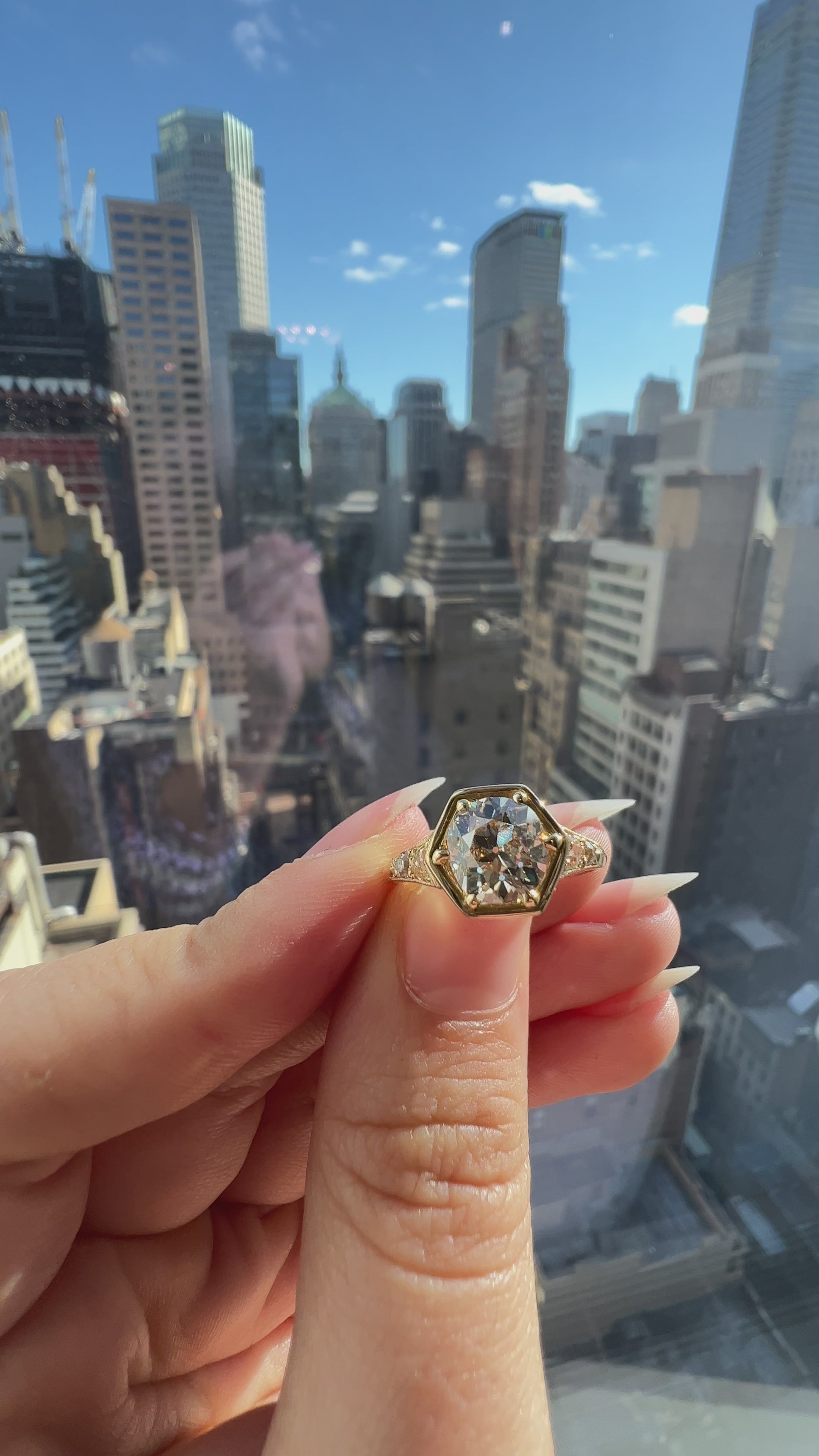 Old European cut diamond 