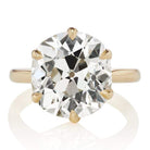 7.91 ct Gorgeous Elongated Old Mine Cut Solitaire Engagement Ring