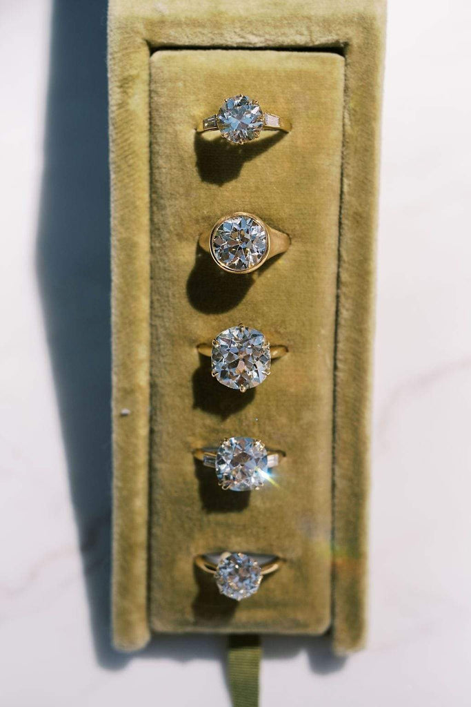 7.91ct old mine cut diamond Ring