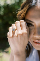 7.91ct old mine cut diamond Ring