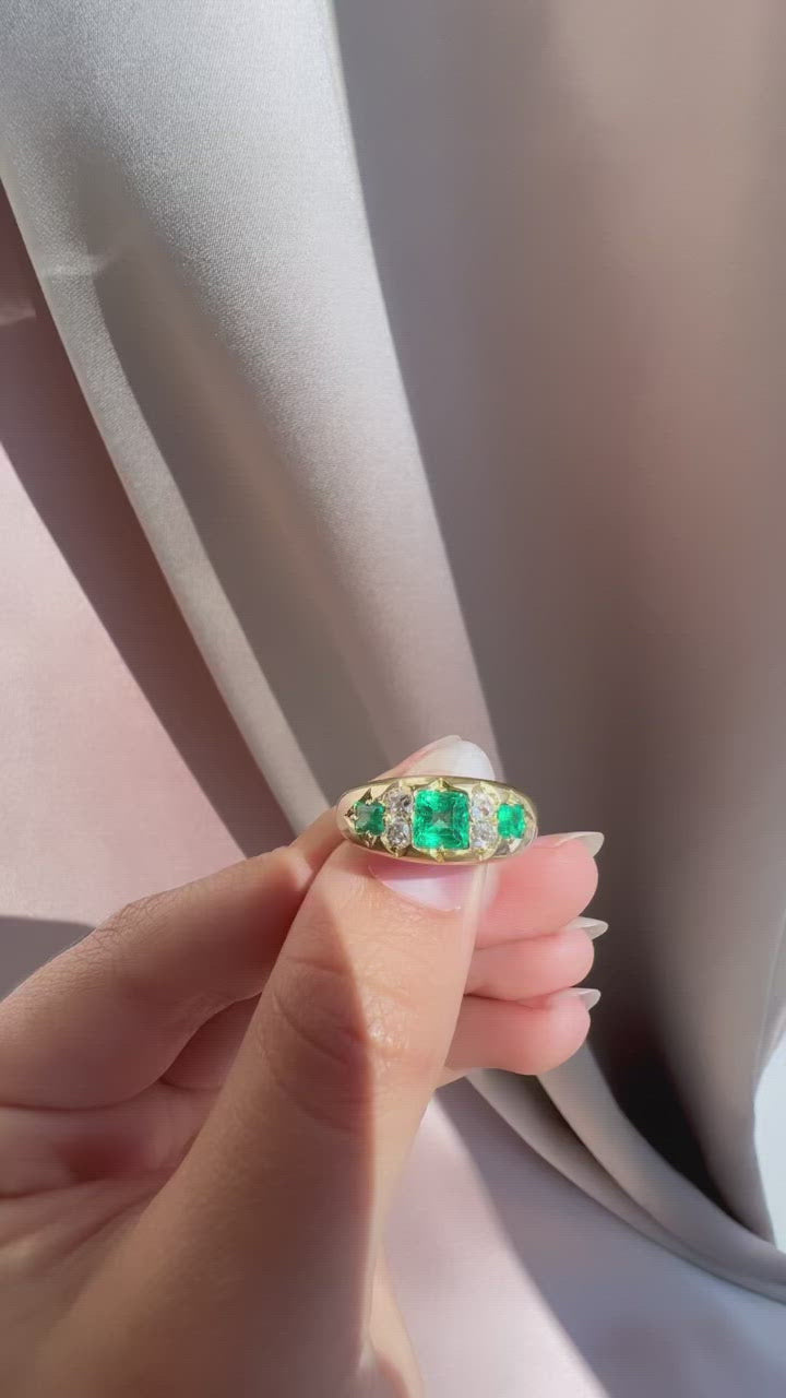 diamond in yellow gold setting