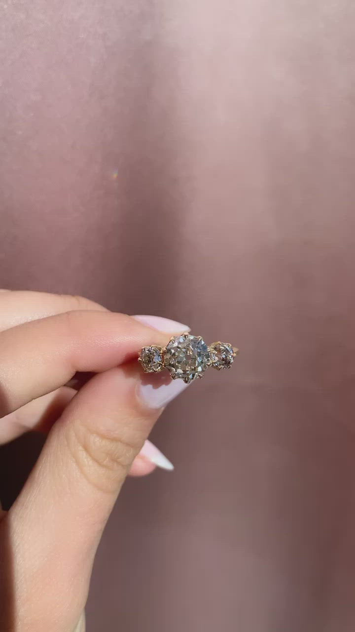 Old European cut diamond Rings