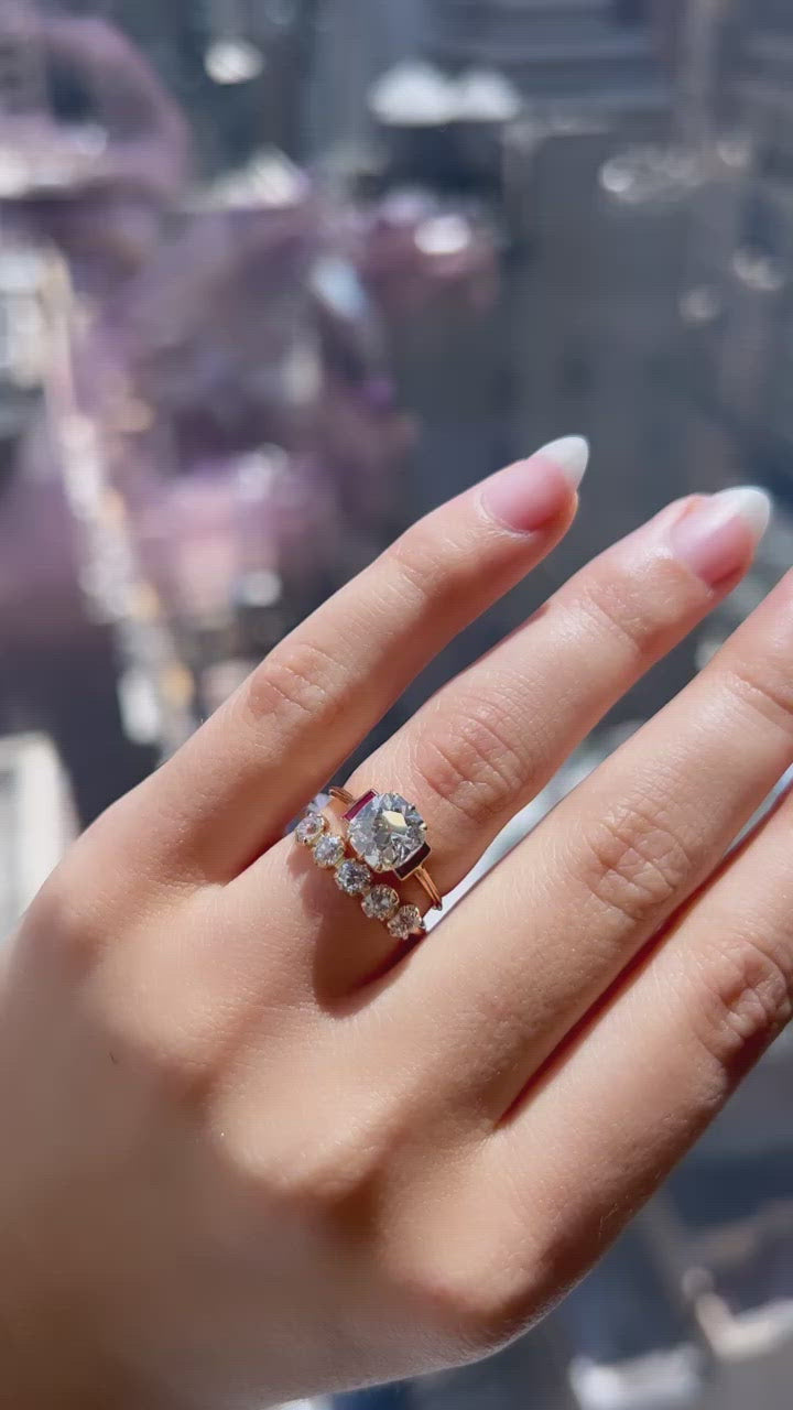  videos and images of vintage -Old Mine cut diamond 