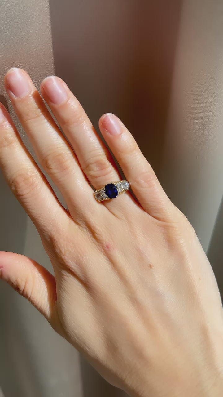 j-k-l color, vs clarity diamond in yellow gold setting