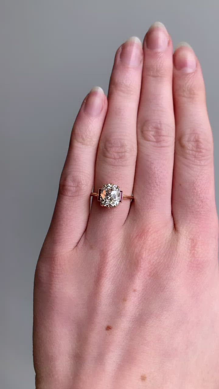  videos and images of vintage -Old Mine cut diamond 