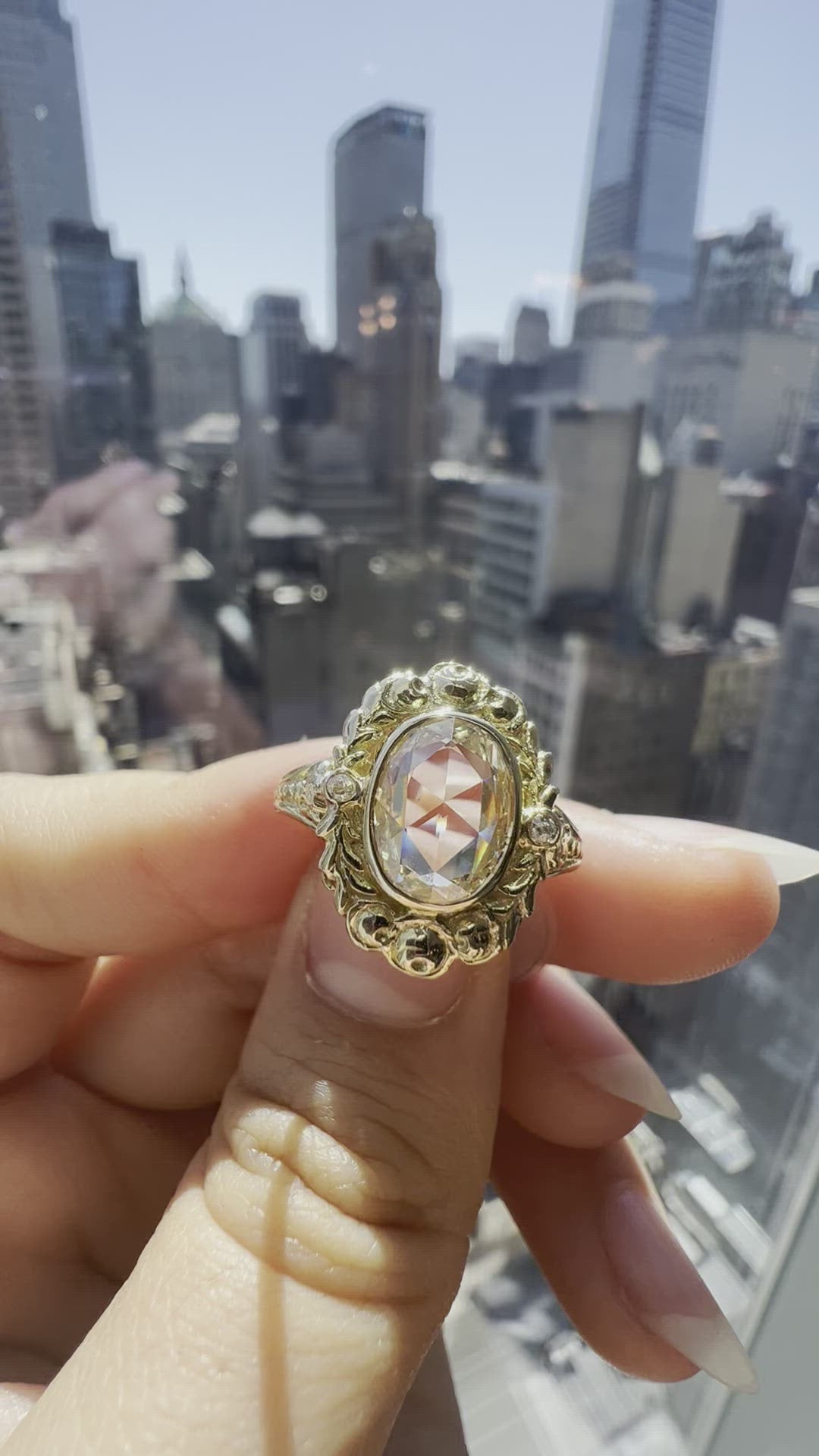  videos and images of vintage -Marquise/Oval cut diamond 