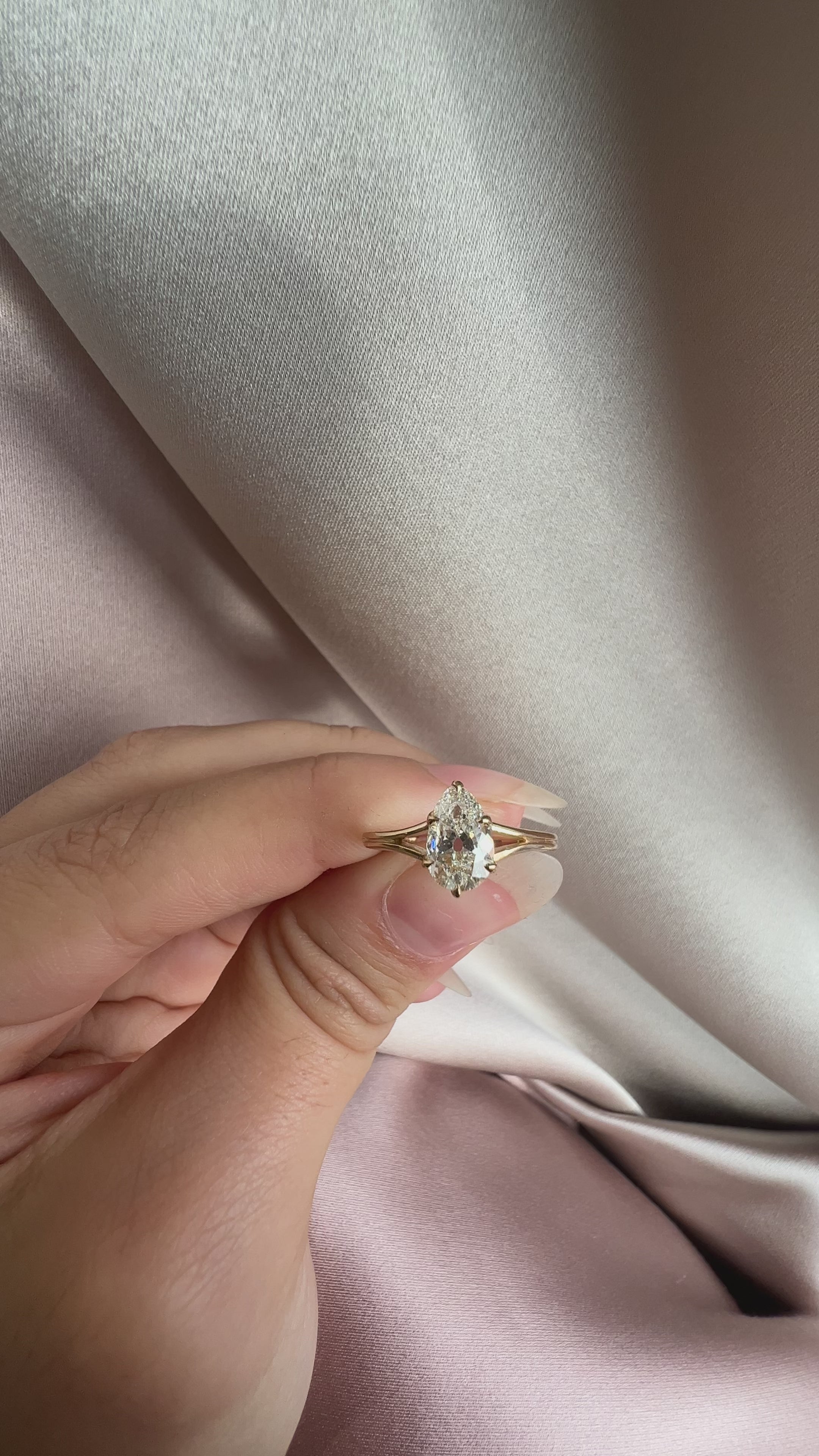 Pear cut diamond 