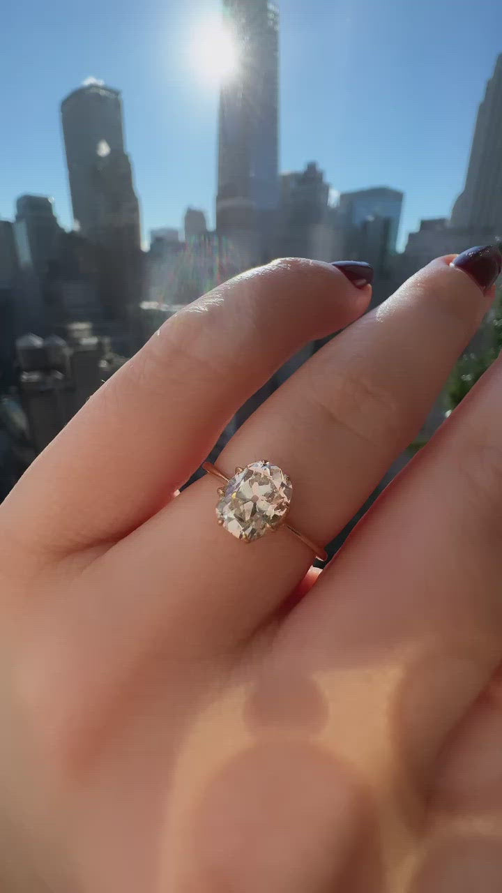 j-k-l color, vs clarity diamond in yellow gold setting