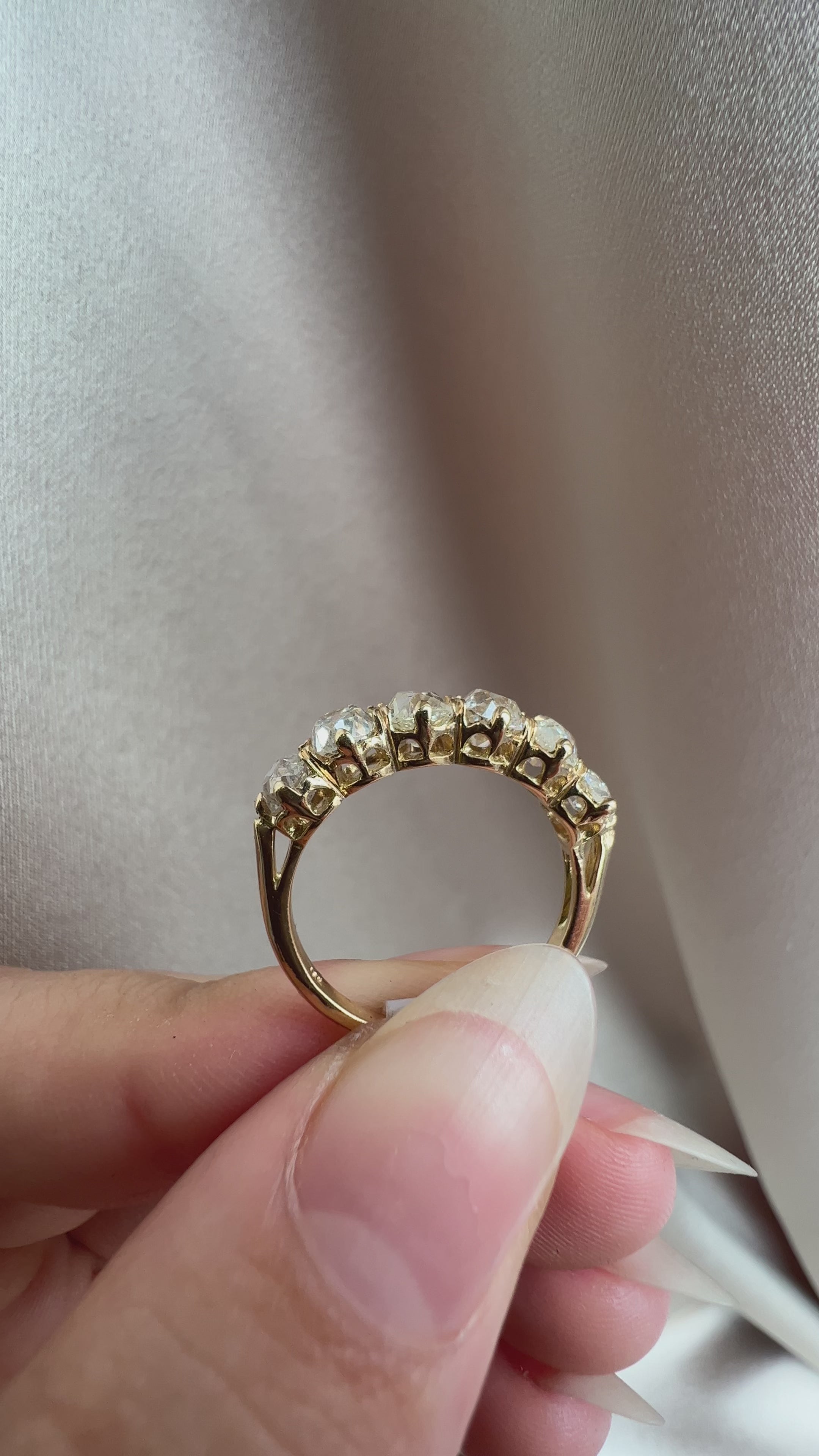 diamond in yellow gold setting