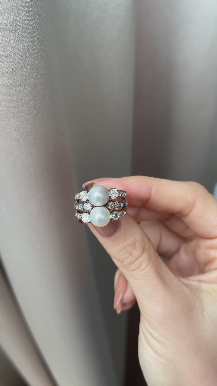 diamond in two-tone setting