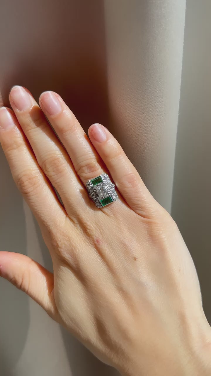 g-h-i color, diamond in platinum setting