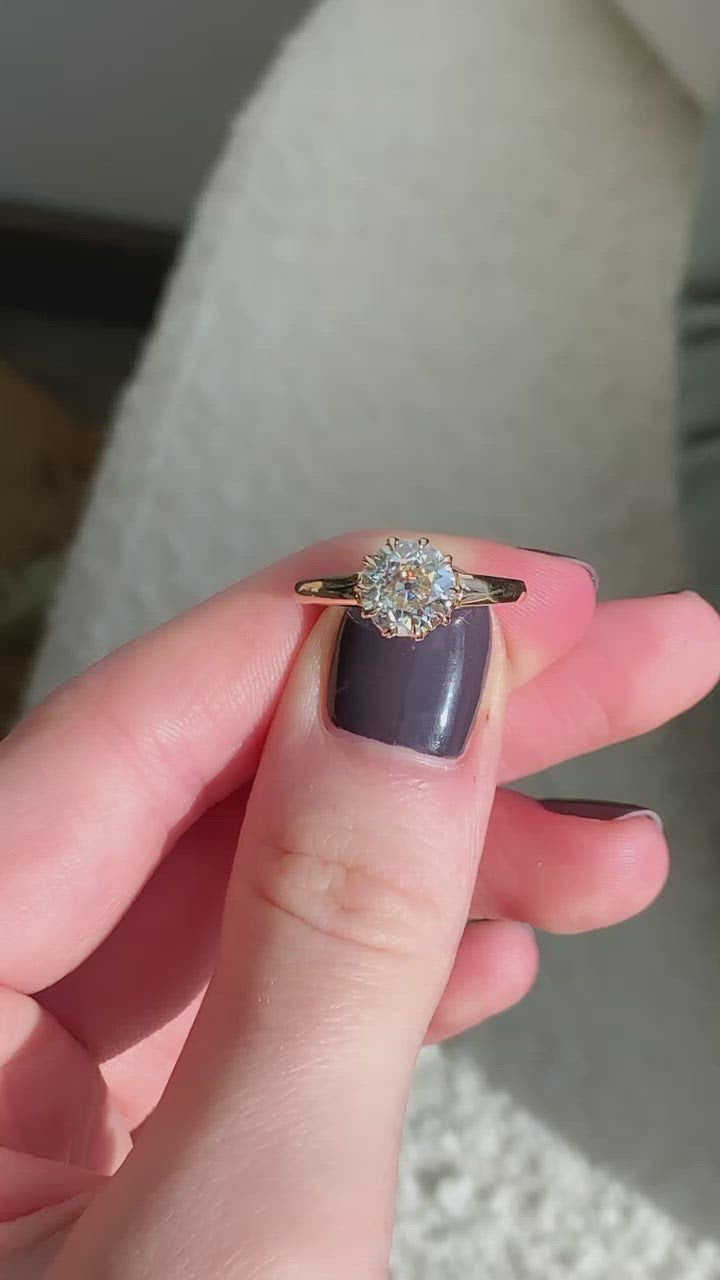 Old European cut diamond Rings