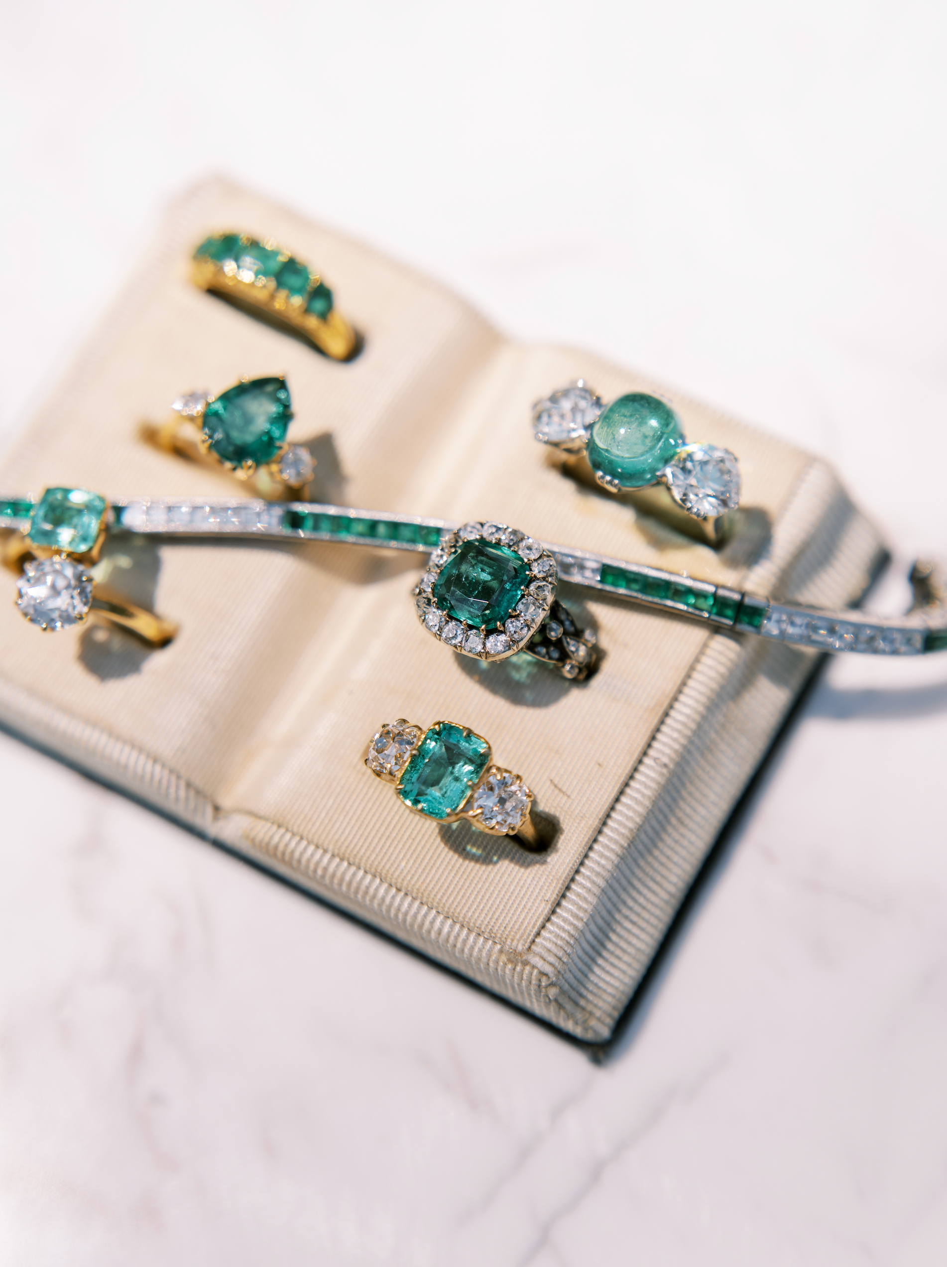 diamond in two-tone setting