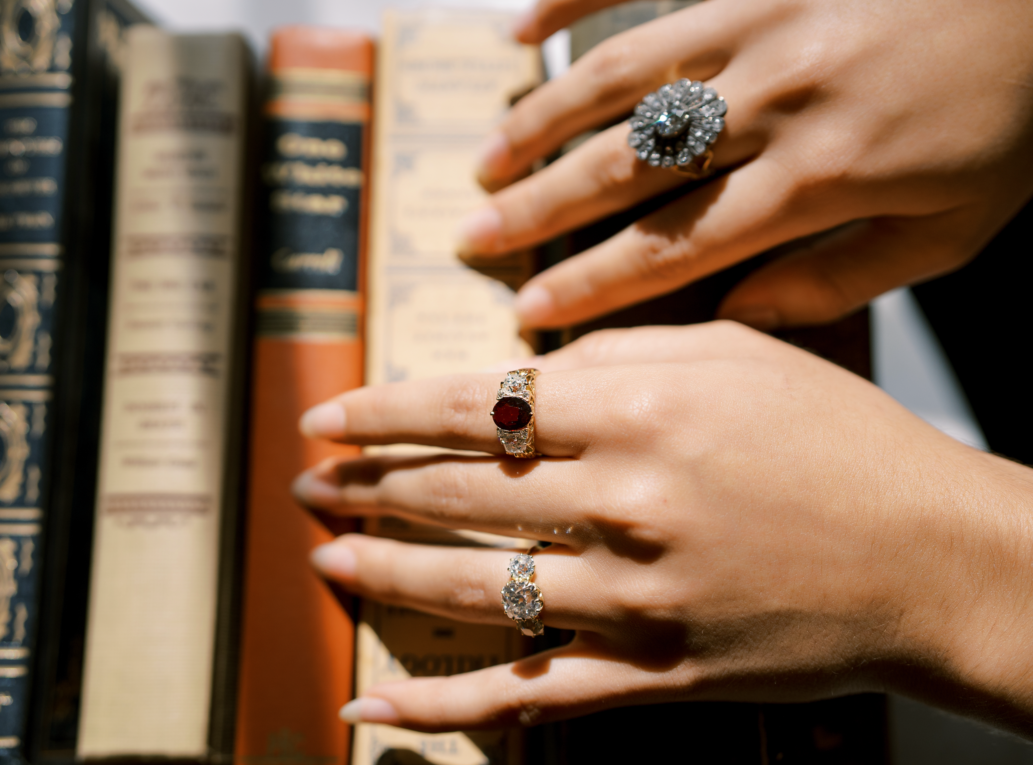 diamond in yellow gold setting