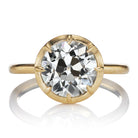 Collet-Set 2.70ct Old European Cut Diamond