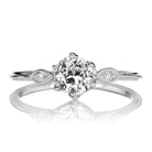 Platinum Old European Cut Diamond Ring in 6-Prong Setting