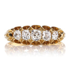 Vintage 5 stone Half Hoop Ring