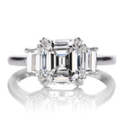 Bright 1.79 ct Asscher Cut Diamond in Platinum Setting